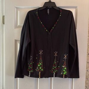 Black Christmas Cardigan